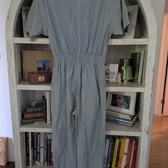 Vintage Petite sophisticate studded rhinestone jumpsuit 80s denim ps small - Picture 4 of 4